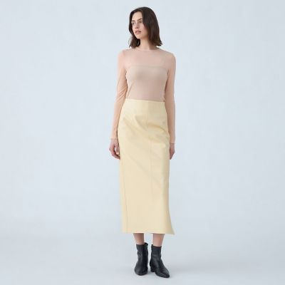 新品☆トゥモローランド☆Iラインスカート レザーライク Iラインスカート | maison TOMORROWLAND/メゾン