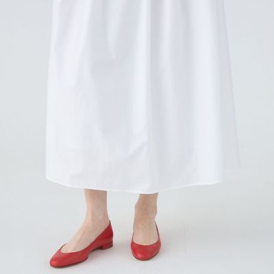 【ＷＥＢ限定】クリスピータフタ　ギャザーロングスカート