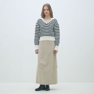 ネップツイード マキシスカート | maison TOMORROWLAND/メゾン