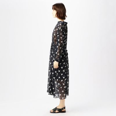 サッカーフラワープリント 2－wayフレアワンピース | maison