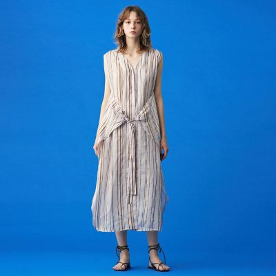 公式通販サイト - ファッション 通販 ラミーマルチストライプ maison | ノースリーブパレオワンピース ワンピース