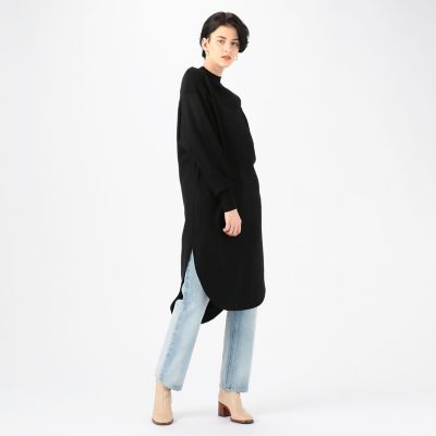 ウールニットコンビ　ハイネックワンピース