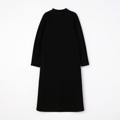 コットンポリエステルダンボール　スタンドネックワンピース