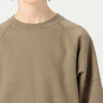 コットン クルーネックワンピース クルーネックワンピース／ウォッシャブル／ストレッチ／撥水／UV