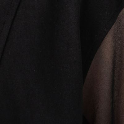 シアーコンビ　クルーネックワンピース