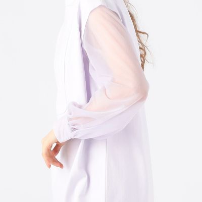 シアーコンビ　クルーネックワンピース