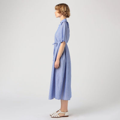 トゥモローランド・コットンリネンソリッド スタンドカラーシャツワンピース 楽天市場】【SALE／40%OFF】コットンリネンソリッド スタンド