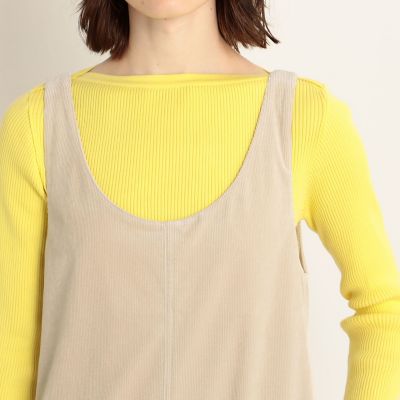 ストレッチコーデユロイ　ジャンパースカート