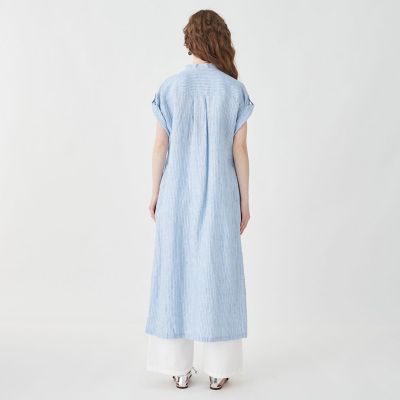 リネンシャーティング　シャツワンピース