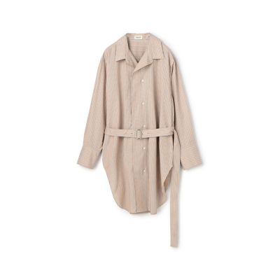 ＜maison TOMORROWLAND＞コットンブロード　ベルト付きチュニックシャツ