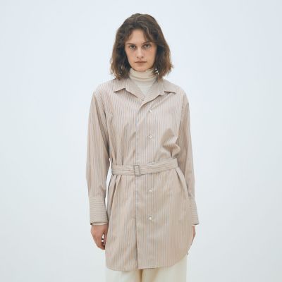 ☆Theory☆ベージュベルト付きウールチュニックシャツ☆美ライン美品☆ ☆Theory☆ベージュベルト付きウールチュニックシャツ☆美ライン