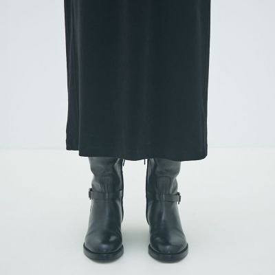 コットンポリエステルベロア Vネックワンピース | maison