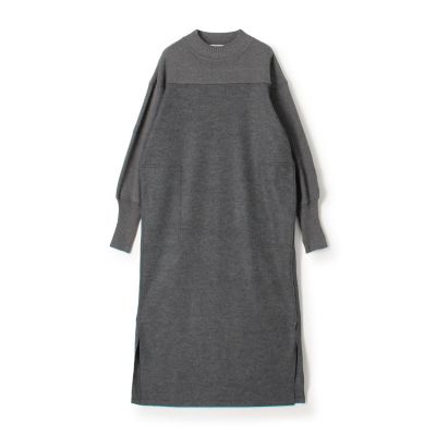 ＜maison TOMORROWLAND＞【送料無料】ニットコンビジャージー　ハイネックワンピース