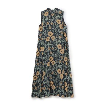 ＜maison TOMORROWLAND＞【予約商品４月下旬以降順次お届け】ウォールペーパープリント　ノースリーブワンピース