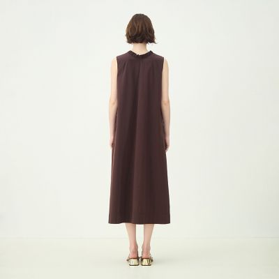 コットンタイプライター ノースリーブマキシワンピース | maison