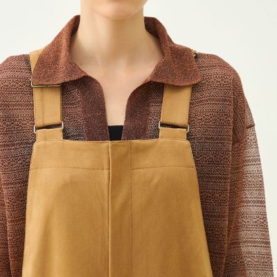 予約商品9月上旬以降順次お届け】フェイクスエード サロペット