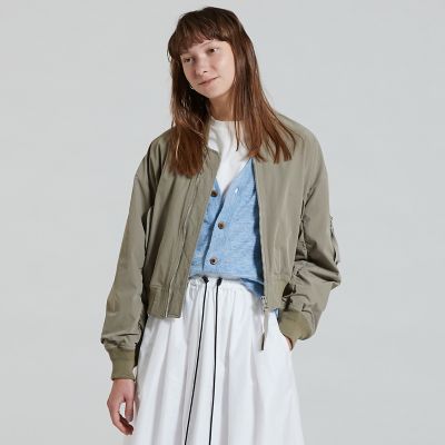＜maison TOMORROWLAND＞ポリエステルナイロン　ジップアップブルゾン