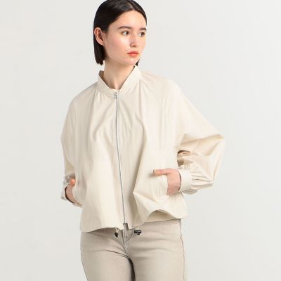 コットンリップストップ ジップアップブルゾン | maison