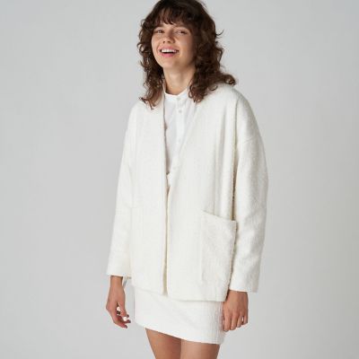 ループヤーンツイード ノーカラージャケット | maison TOMORROWLAND