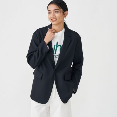 ポリエステルウールバーズアイ テーラードジャケット | maison