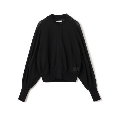 ＜maison TOMORROWLAND＞リンクルレース　ジップアップブルゾン