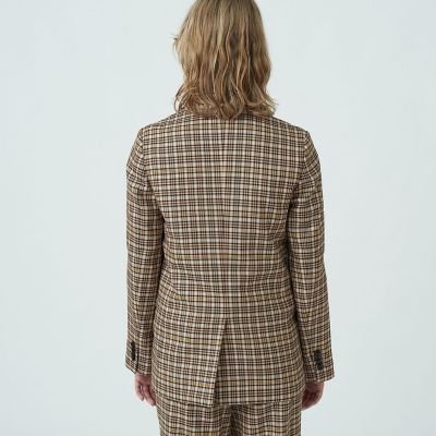 ウールストレッチ　ダブルブレストジャケット