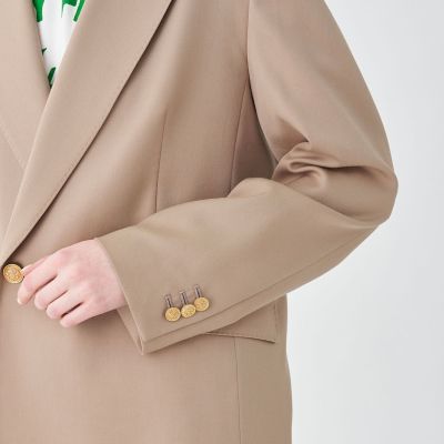ウールギャバジン　ダブルブレストジャケット