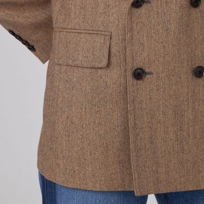 ウールサキソニー　ダブルブレストジャケット