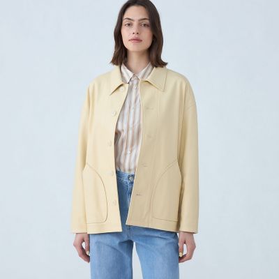 今季美品⭐︎tomorrowland レザーライクカバーオール TOMORROWLAND / トゥモローランド レザーライク カバーオール