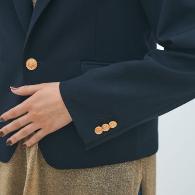 【D＆G】シングルブレスト タキシード ギャバジン ジャケット BPF01_12_12075407006_6900?$