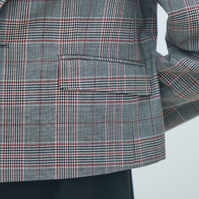 【REISS】ドラ ウール チェック シングルブレスト ブレザー ライトウールチェックシングルブレストジャケット | maison