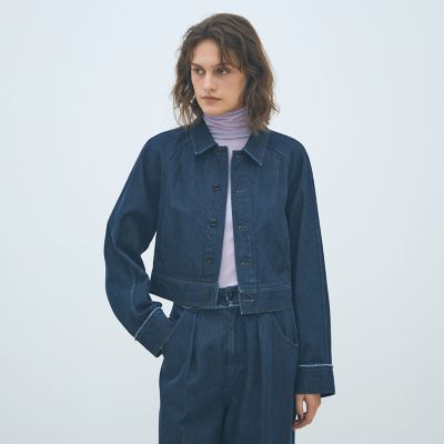 jkyoイタリアメイド ショートジャケット 予約商品10月上旬以降順次お届け】ハードツイストデニム