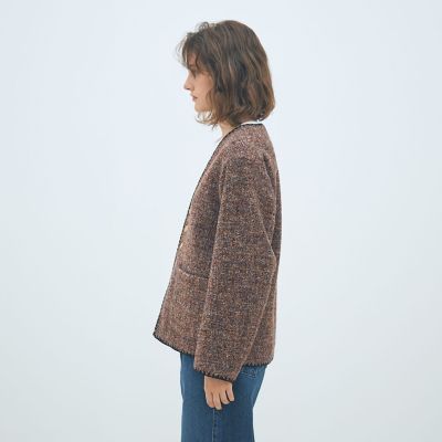 【新品未着用】TOMORROWLAND ネイビー パテッドコート　Sサイズ カバートクロス スタンドカラーコート｜トゥモローランド 公式通販