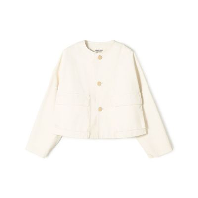 ＜maison TOMORROWLAND＞ピグメントドリルクロス　クルーネックジャケット