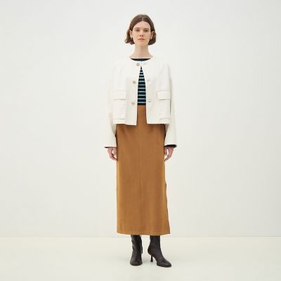 ピグメントドリルクロス クルーネックジャケット | maison