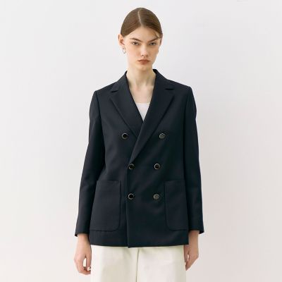 店舗限定】ウールモヘヤ ダブルブレストジャケット | maison
