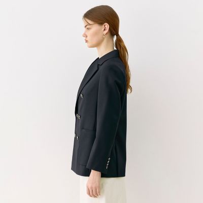 店舗限定】ウールモヘヤ ダブルブレストジャケット | maison