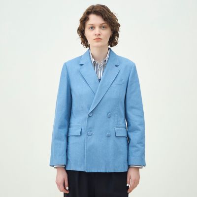 リアクティブデニム ダブルブレストジャケット | maison TOMORROWLAND