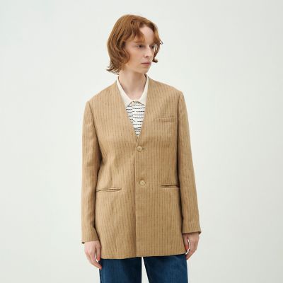 Trip VINTAGE 購入　ヨーロッパ古着　シルクトップス　ライトベージュ 中古・古着通販】SILK n TOUCH (シルク エヌ タッチ) 半袖開襟シャツ