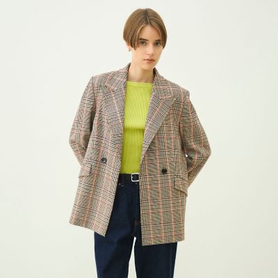 ブリティッシュチェック ダブルブレストジャケット | maison 