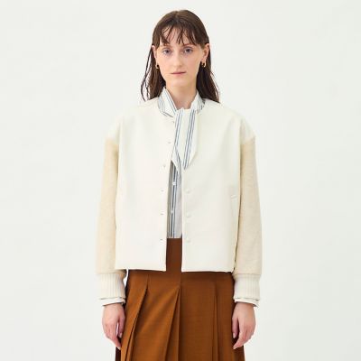 【美品】トゥモローランド ミッレミリア ブルゾン 50 裏フリース VCC 希少 シープパイルコンビ ブルゾン | maison TOMORROWLAND/メゾン