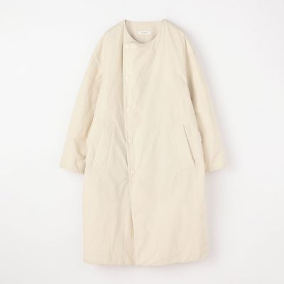 ポリエステルコットンダウン ノーカラーコート | maison TOMORROWLAND