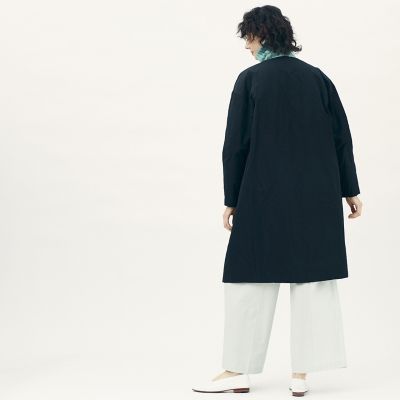 ポリエステルコットンダウン ノーカラーコート | maison TOMORROWLAND