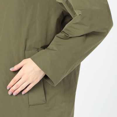 ポリエステルコットンダウン ノーカラーコート | maison TOMORROWLAND