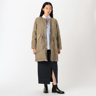 MACPHEE ポリエステルツイル リバーシブルロングコート ポリエステルツイル リバーシブルロングコート | maison
