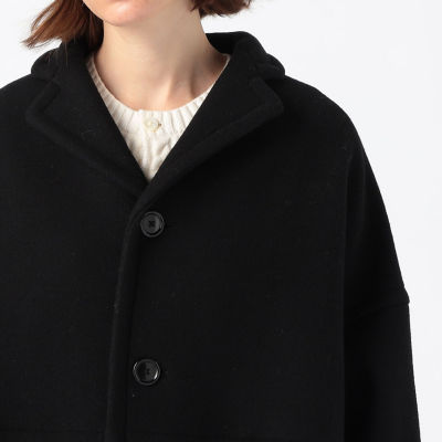 値下げしました。トゥモローランド⭐︎ベージュ ウールコート オーバーサイズ プレミアムウールリバー オープンカラーショートコート