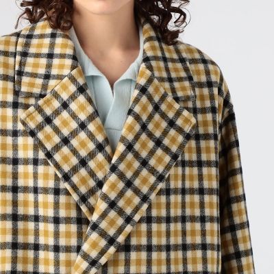チェックメルトン ショートコート | maison TOMORROWLAND/メゾン