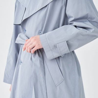 コットンポリエステルウェザー　トレンチコート
