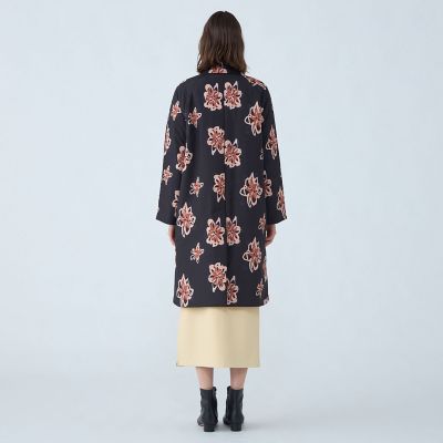 MACPHEE TOMORROW LAND ノーカラーウールコート ブルー38 - メルカリ