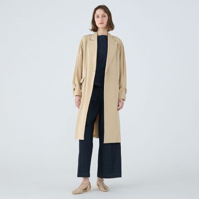 ウォーターレぺレントタフタ　ベルテッドコート